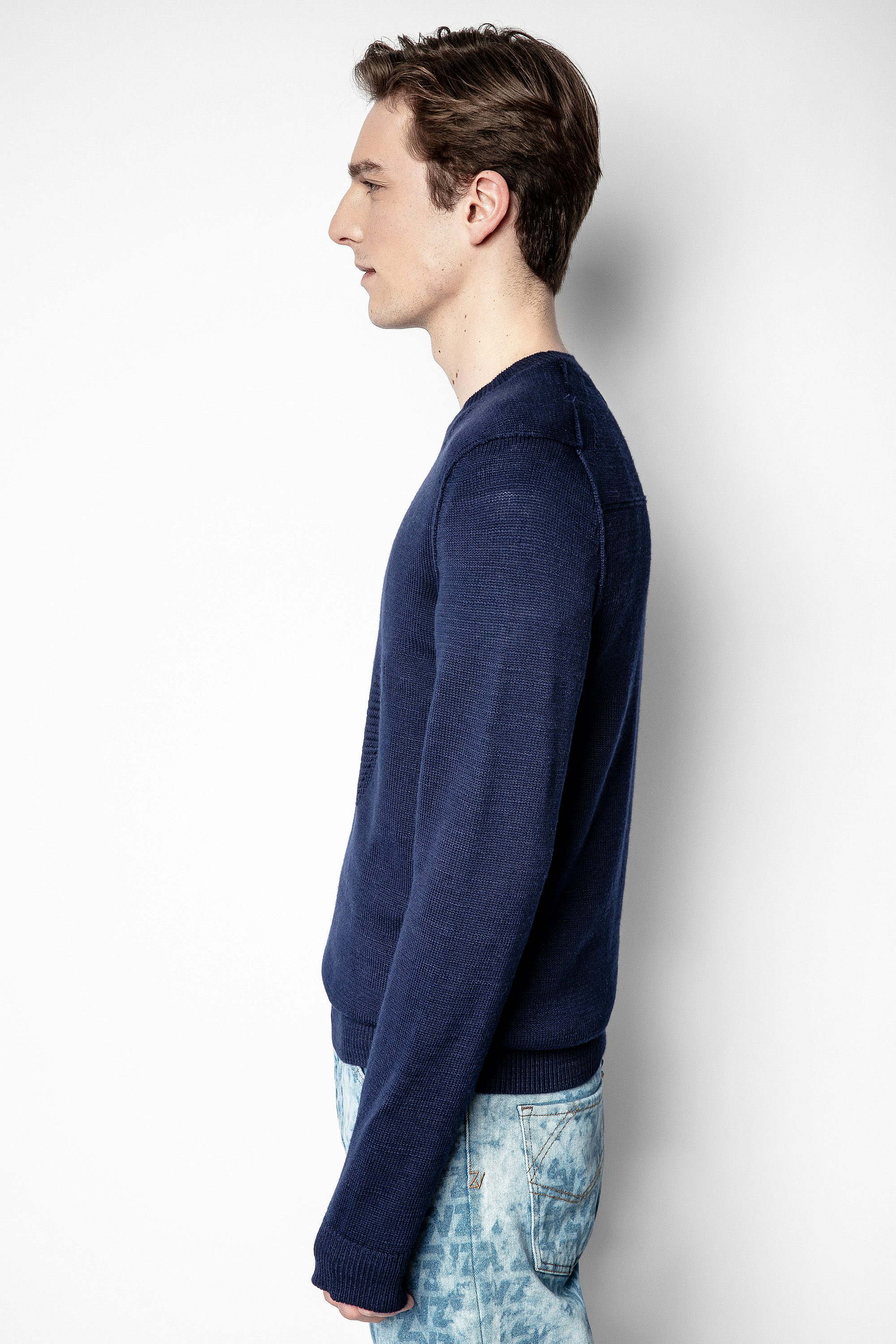 Jeremy Sweater - Zadig&Voltaire men’s navy blue sweater